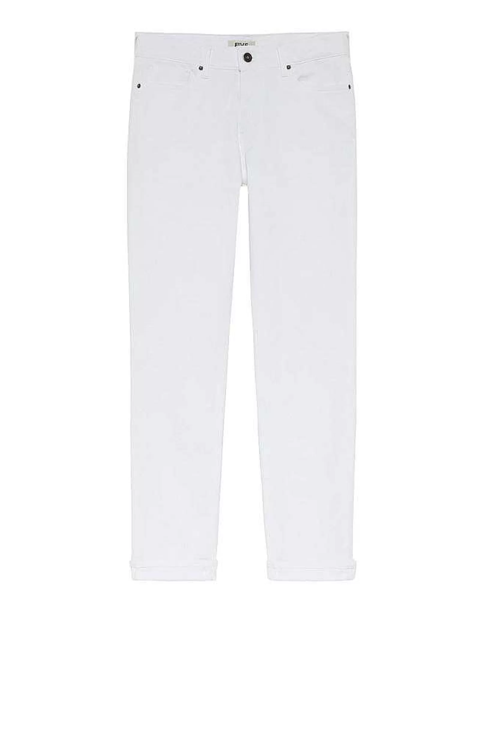 Clearance Five Jeans 100 Tara Pantalon Boyfit White