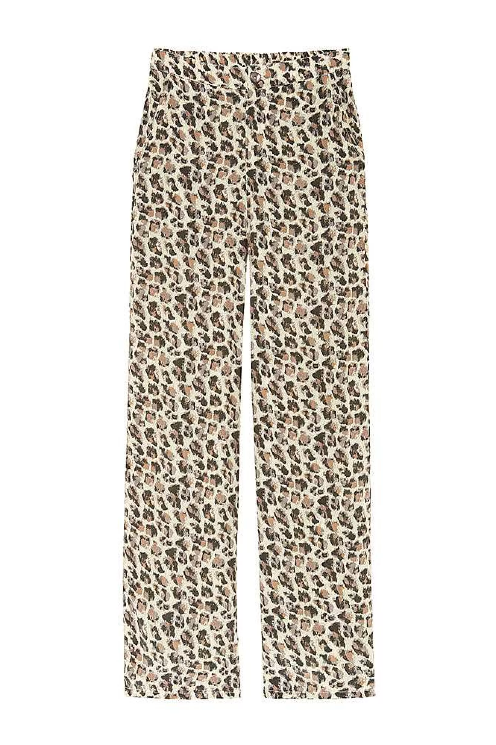 Sale Five Jeans 158 Ninon Pantalon Fluide Leopard