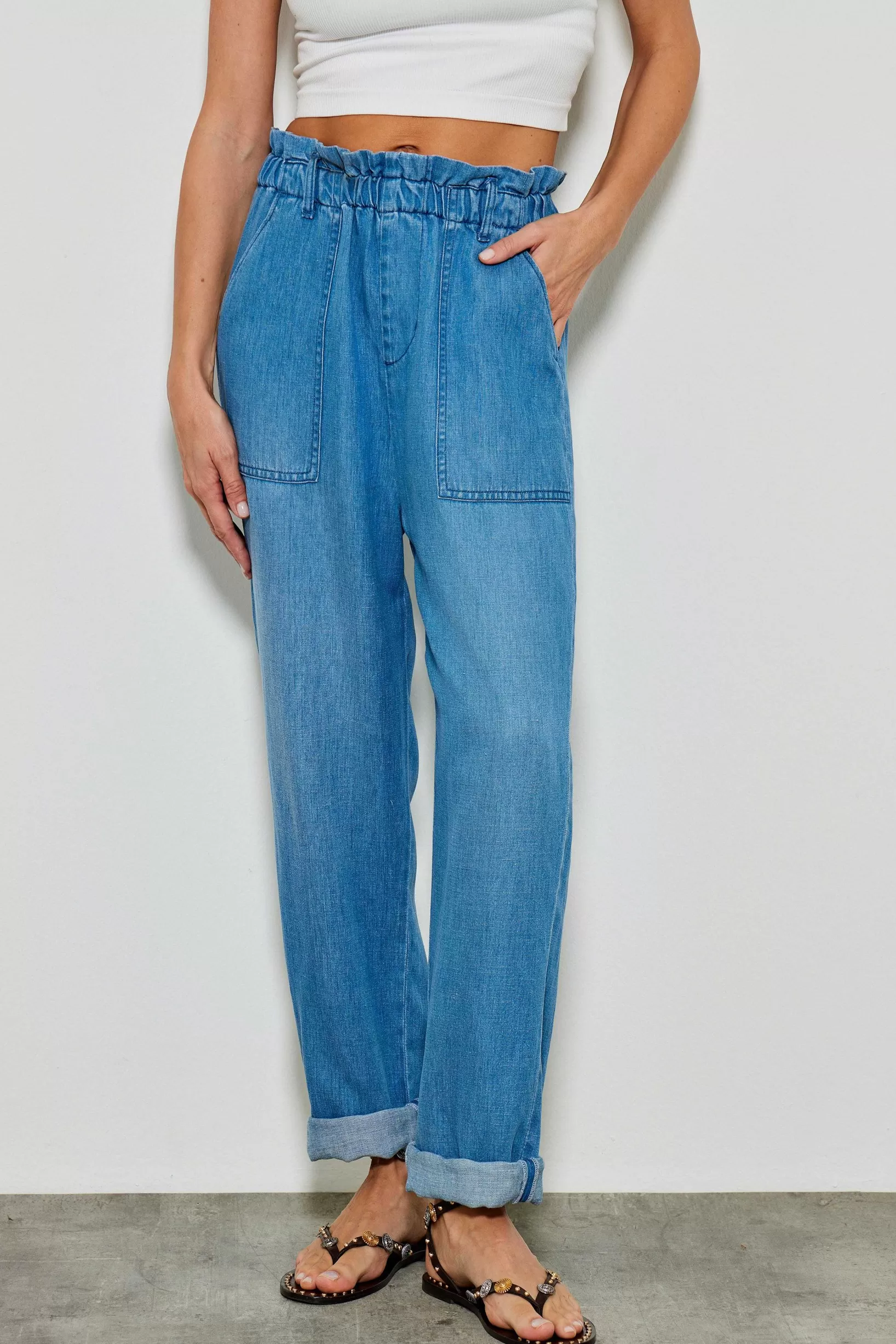 Hot Five Jeans 160 Lydie Jeans Droit Blue