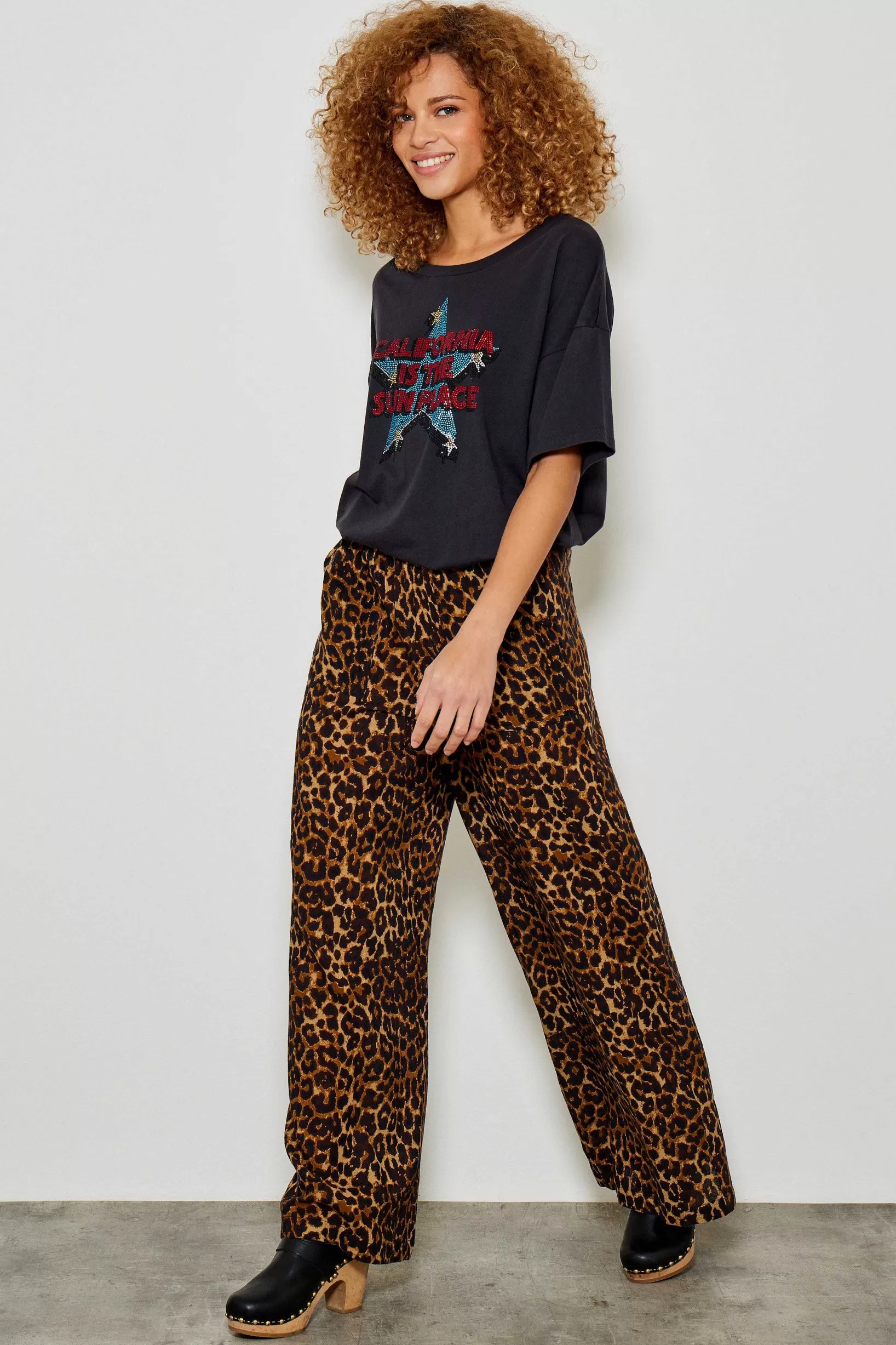 Fashion Five Jeans 739 Nessy Pantalon Fluide Leopard