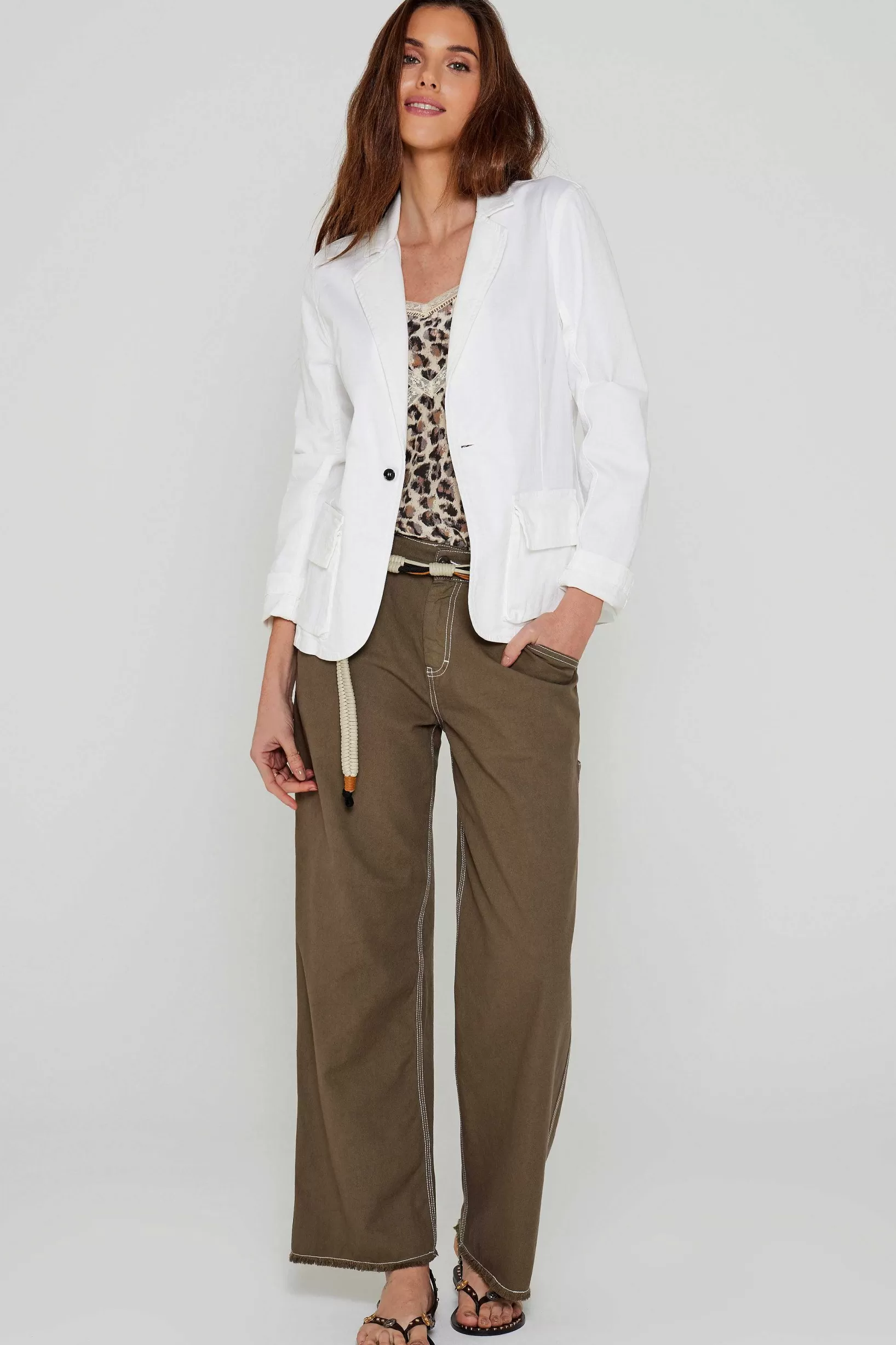 Online Five Jeans Blazer Valina White