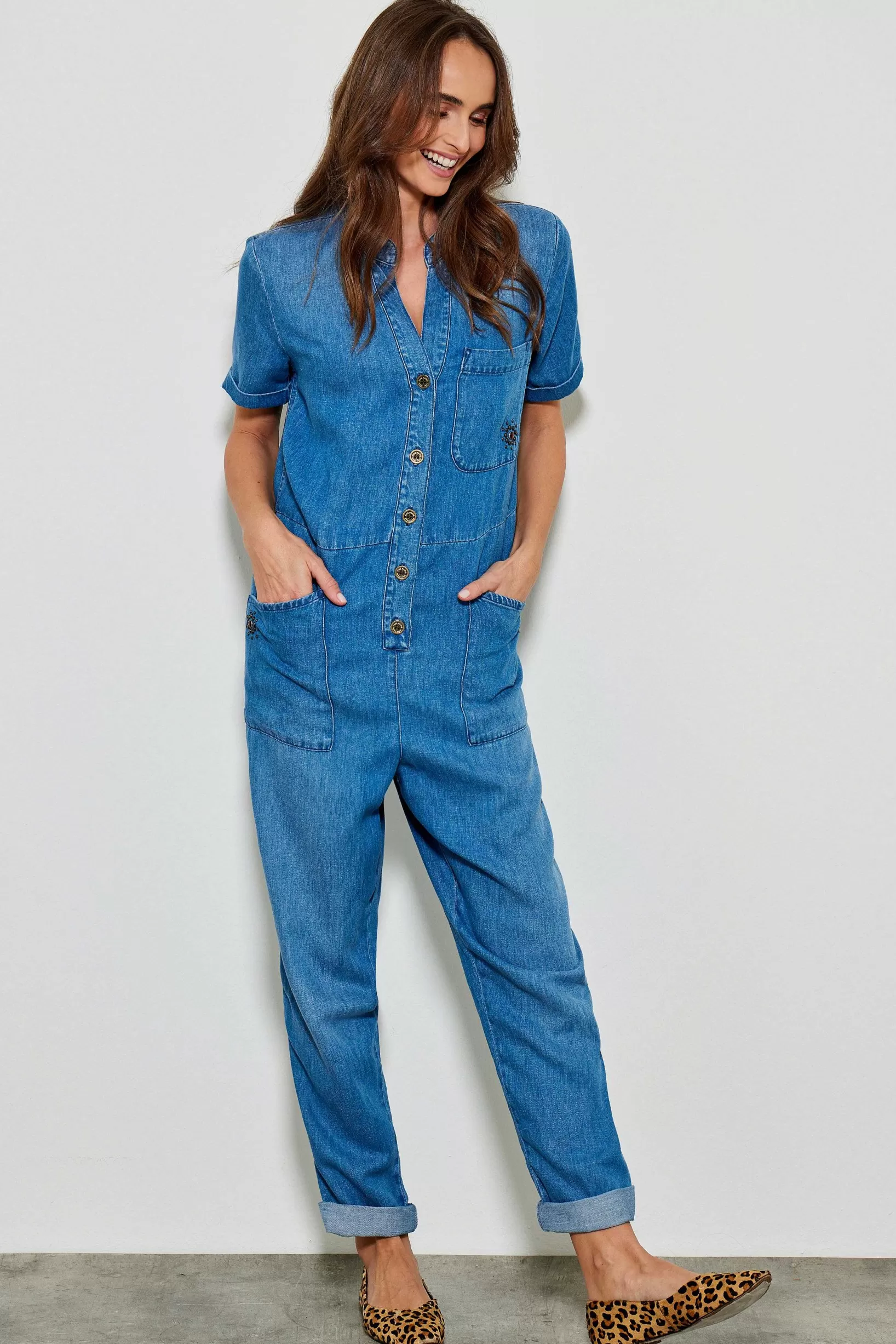 Store Five Jeans Combinaison Eliane Blue