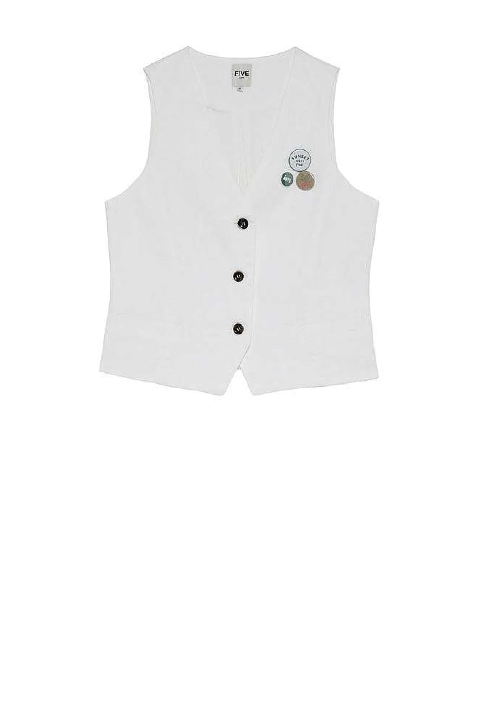 Hot Five Jeans Gilet Victor White