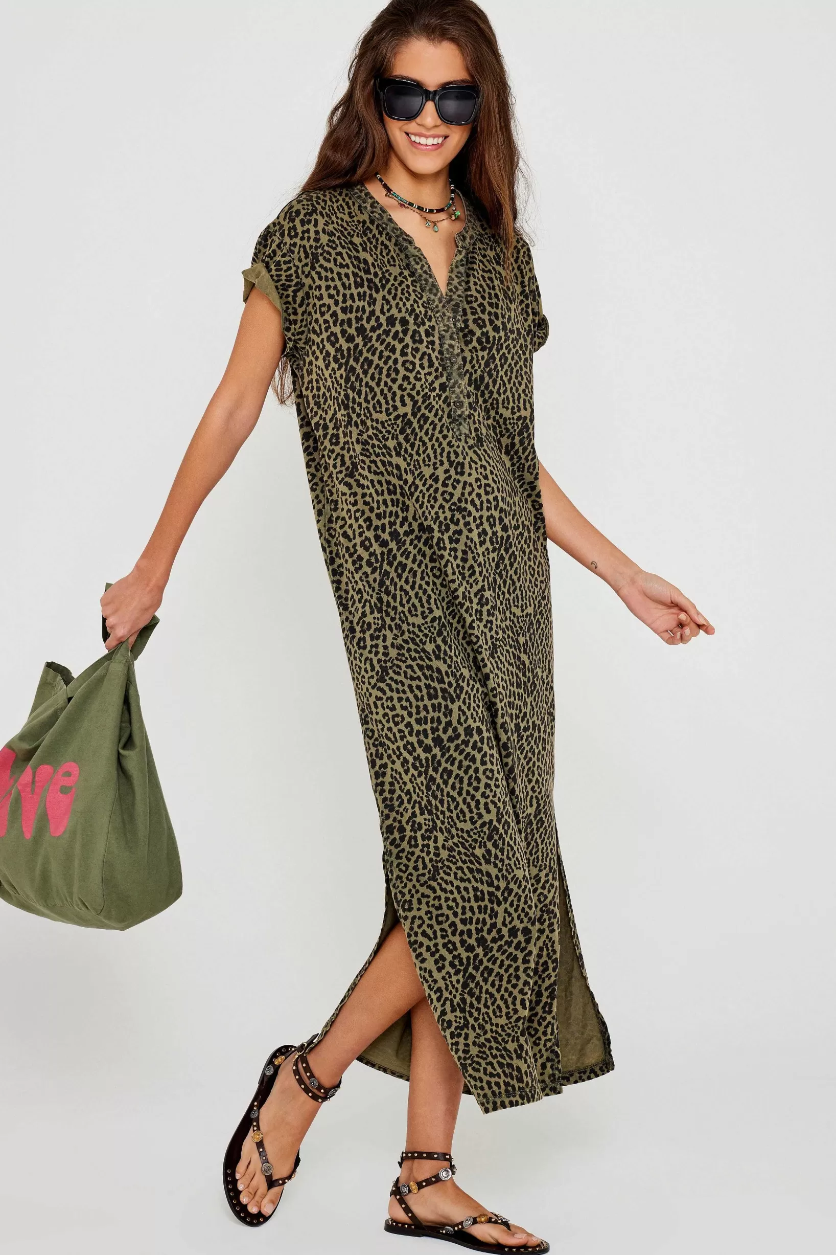 New Five Jeans Robe Leopard