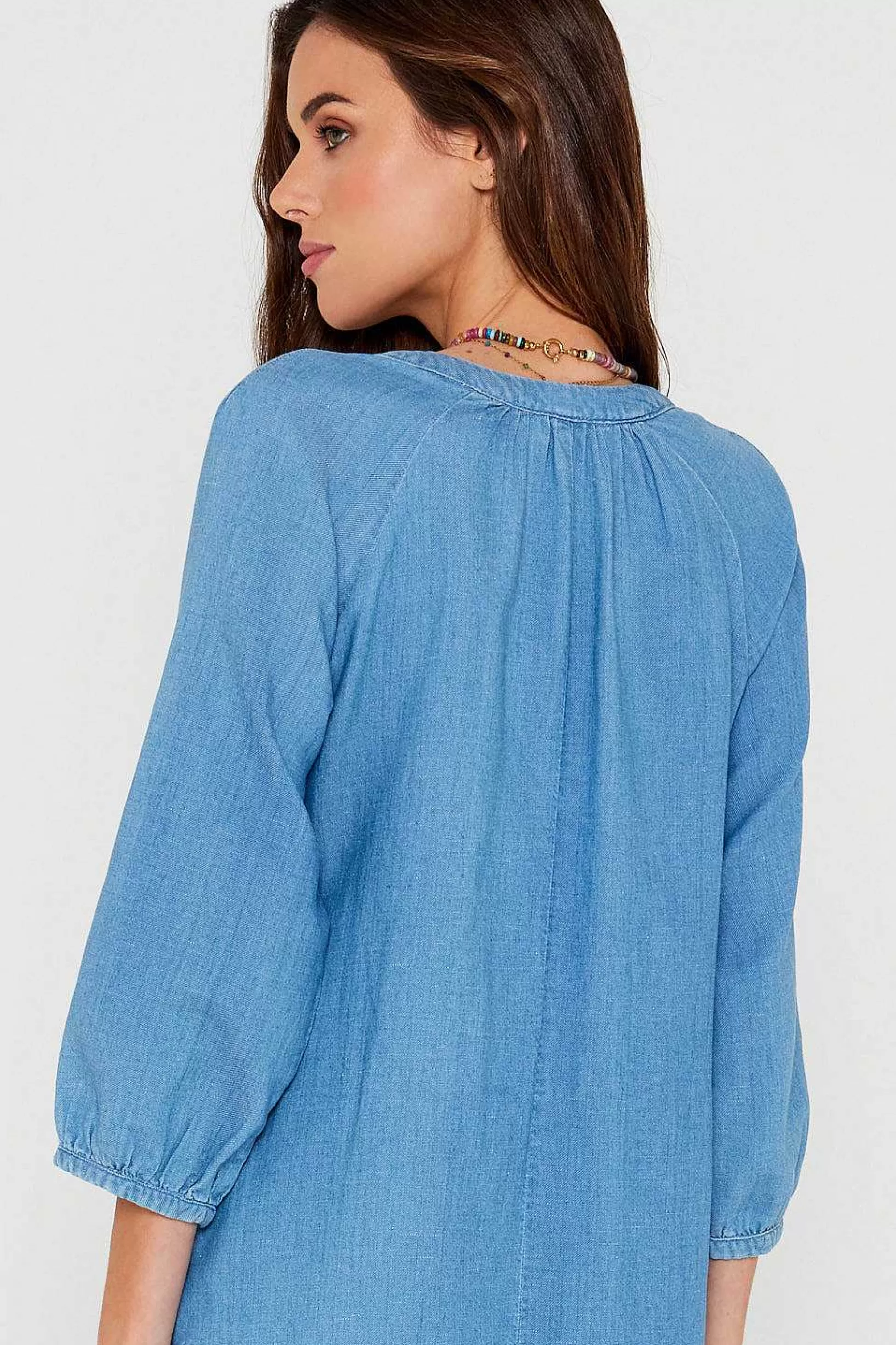 Best Sale Five Jeans Robe Riselene Blue