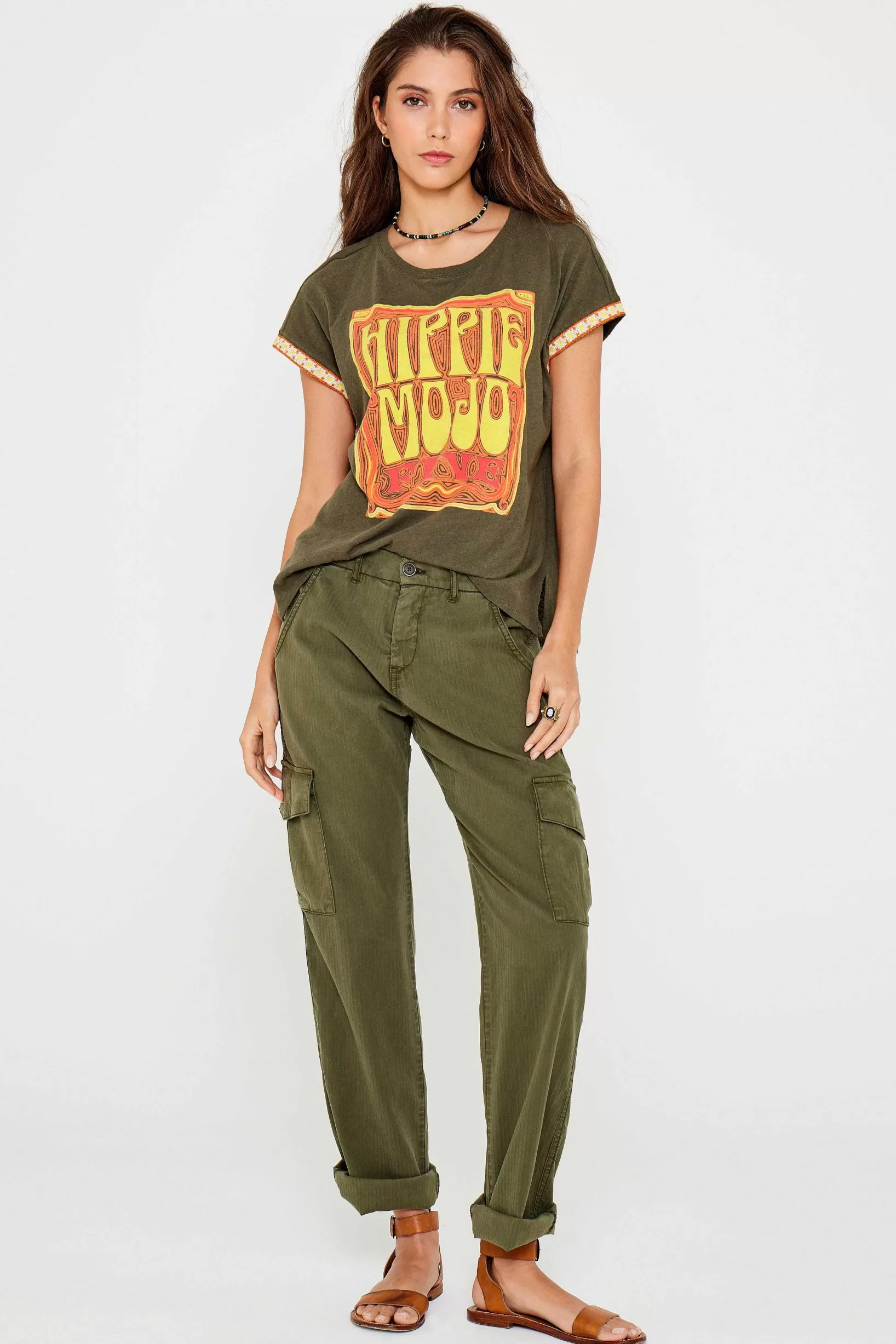 Cheap Five Jeans Tee-Shirt Hippie Mojo