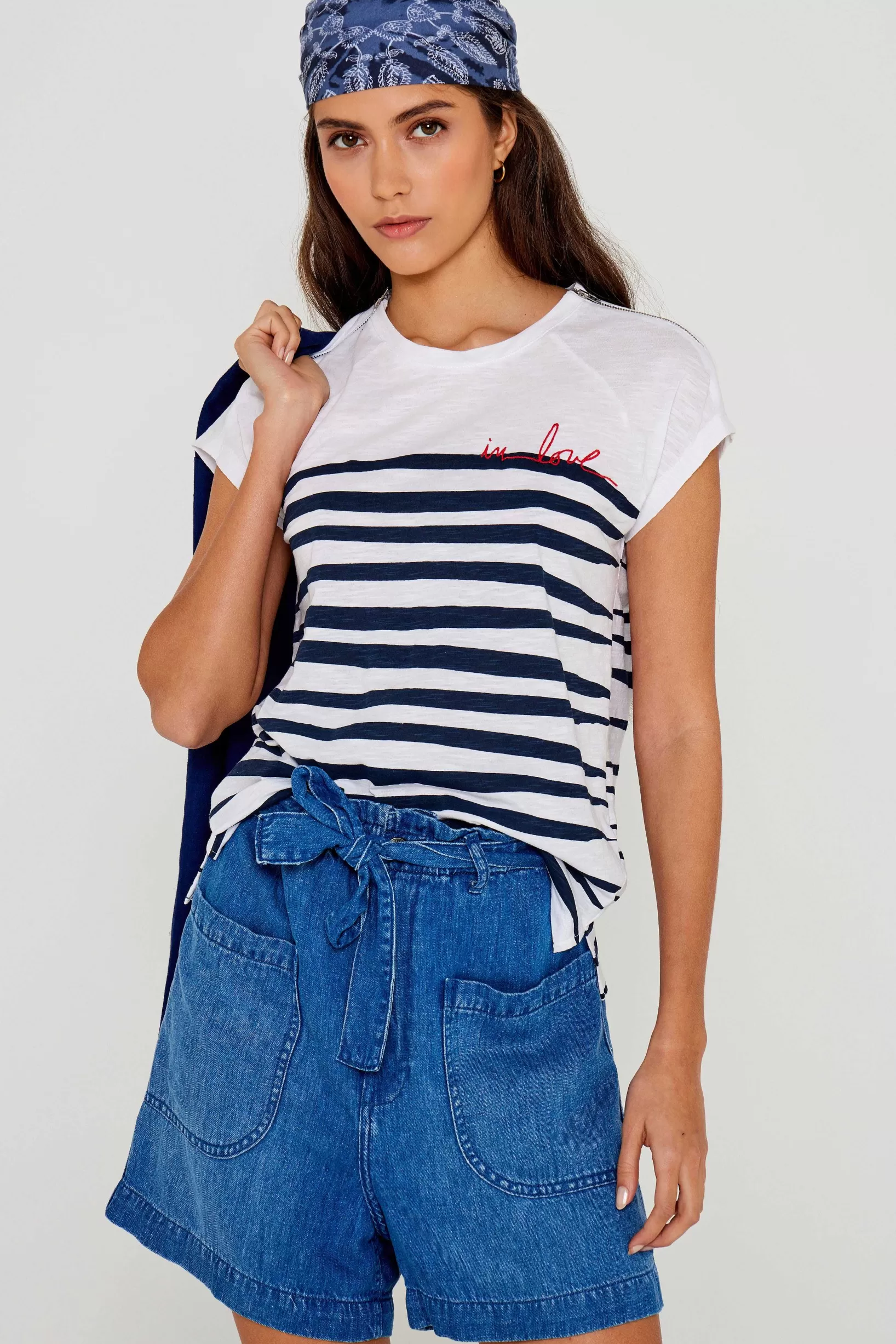 Online Five Jeans Tee-Shirt In Love White